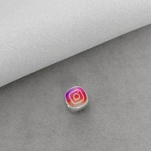 Berloque Separador Mini Instagram prata 925
