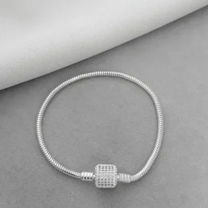 Pulseira Pandora fecho Tambor Cravejado