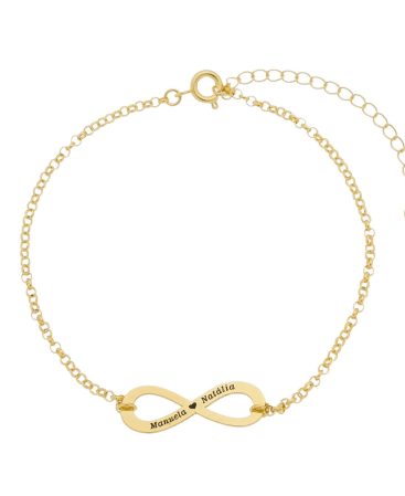Pulseira Infinito personalizada