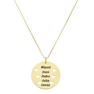 Corrente personalizados Filhos e corações