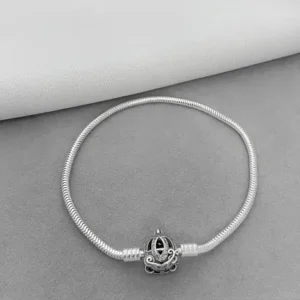 Pulseira Pandora fecho Carruagem cravejada