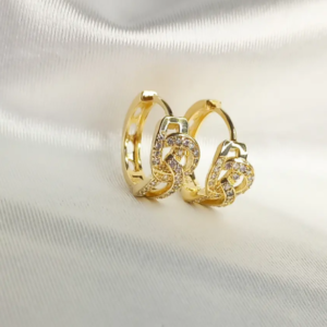 Brinco Argola com Zircônias