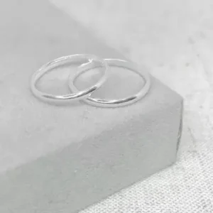 Alianca Meia Cana 2MM Prata 925